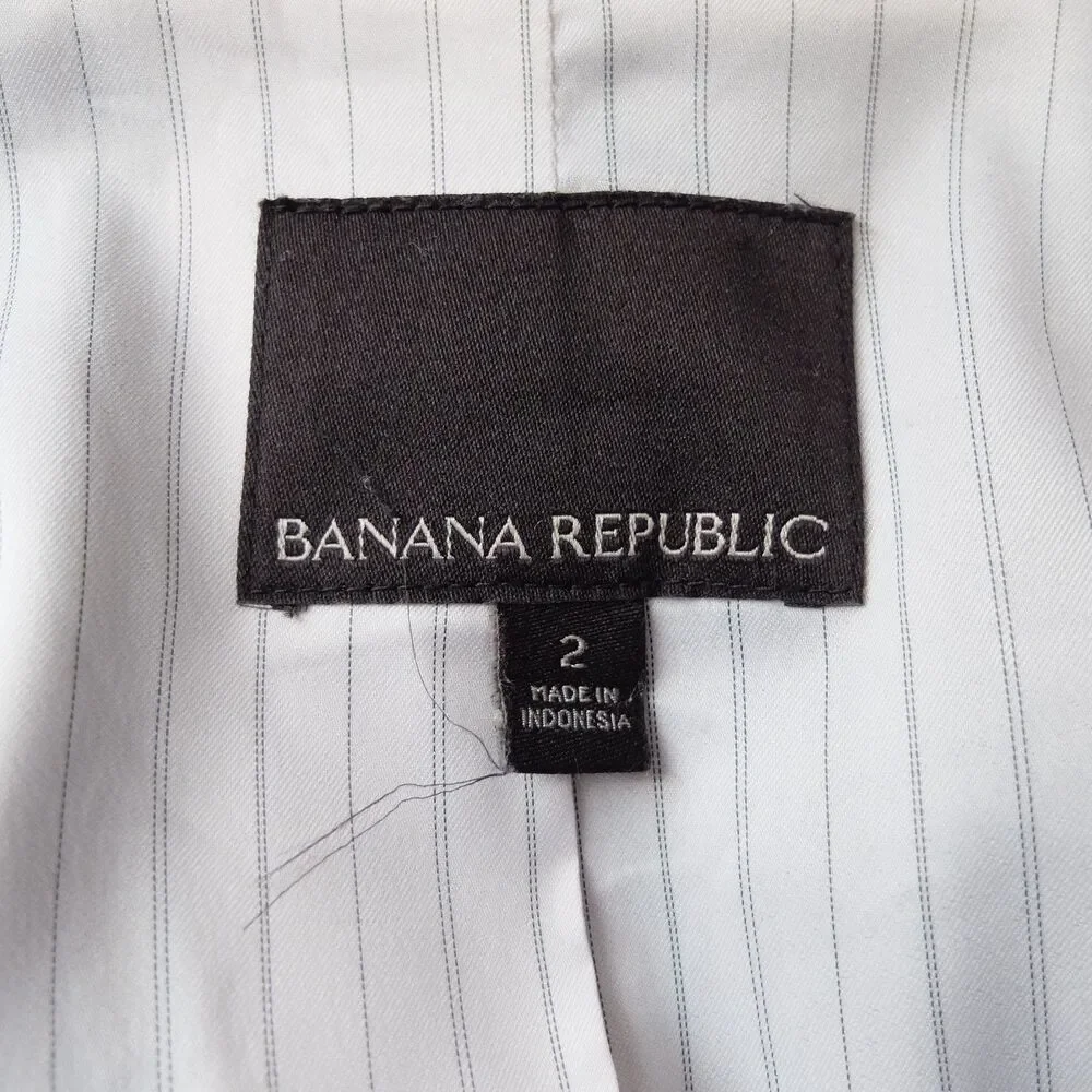 Banana Republic Gray Tie-Front Tuxedo Vest Size 2